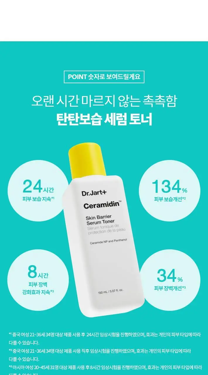 [보습세럼]닥터자르트 세라마이딘 스킨 베리어 세럼 토너 150ml 상세페이지 7